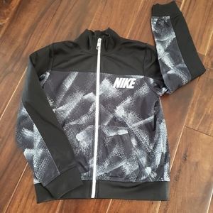 NIKE LIGHT JACKET BLACK GREY 7/L